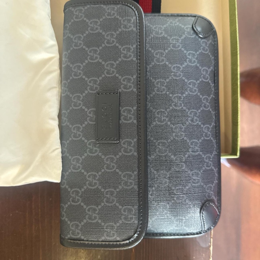 Gucci Black and Navy Belt Bag - Picture 2 of 4